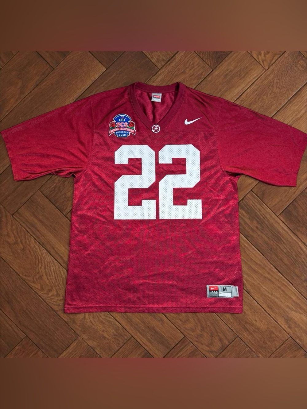Nike Team Alabama Crimson Tide Jersey Mens L #22 BCS National Championship Patch